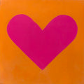 Carreau Coeur Orange Rose