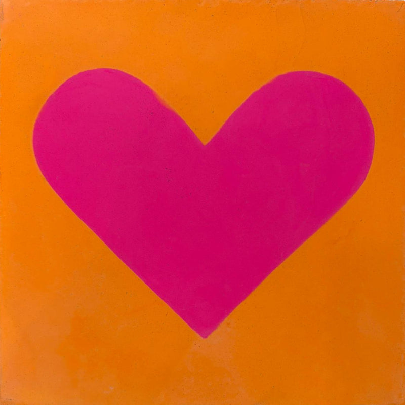Carreau Coeur Orange Rose