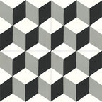Carreau Cube Petit Noir & Blanc