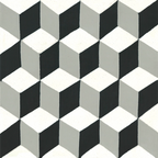 Carreau Cube Petit Noir & Blanc