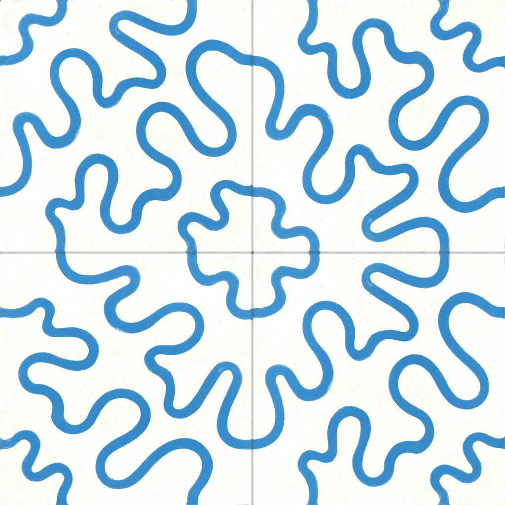 Carreau Tortillons Bleu