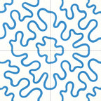 Carreau Tortillons Bleu