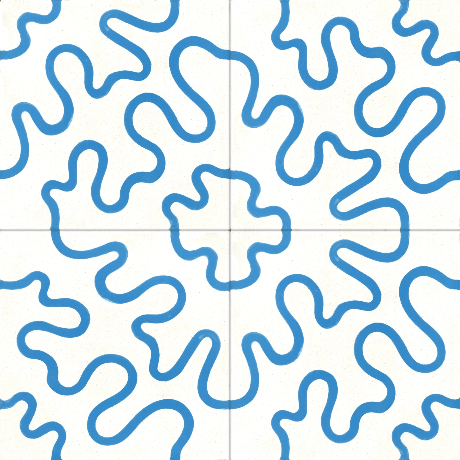 Carreau Tortillons Bleu