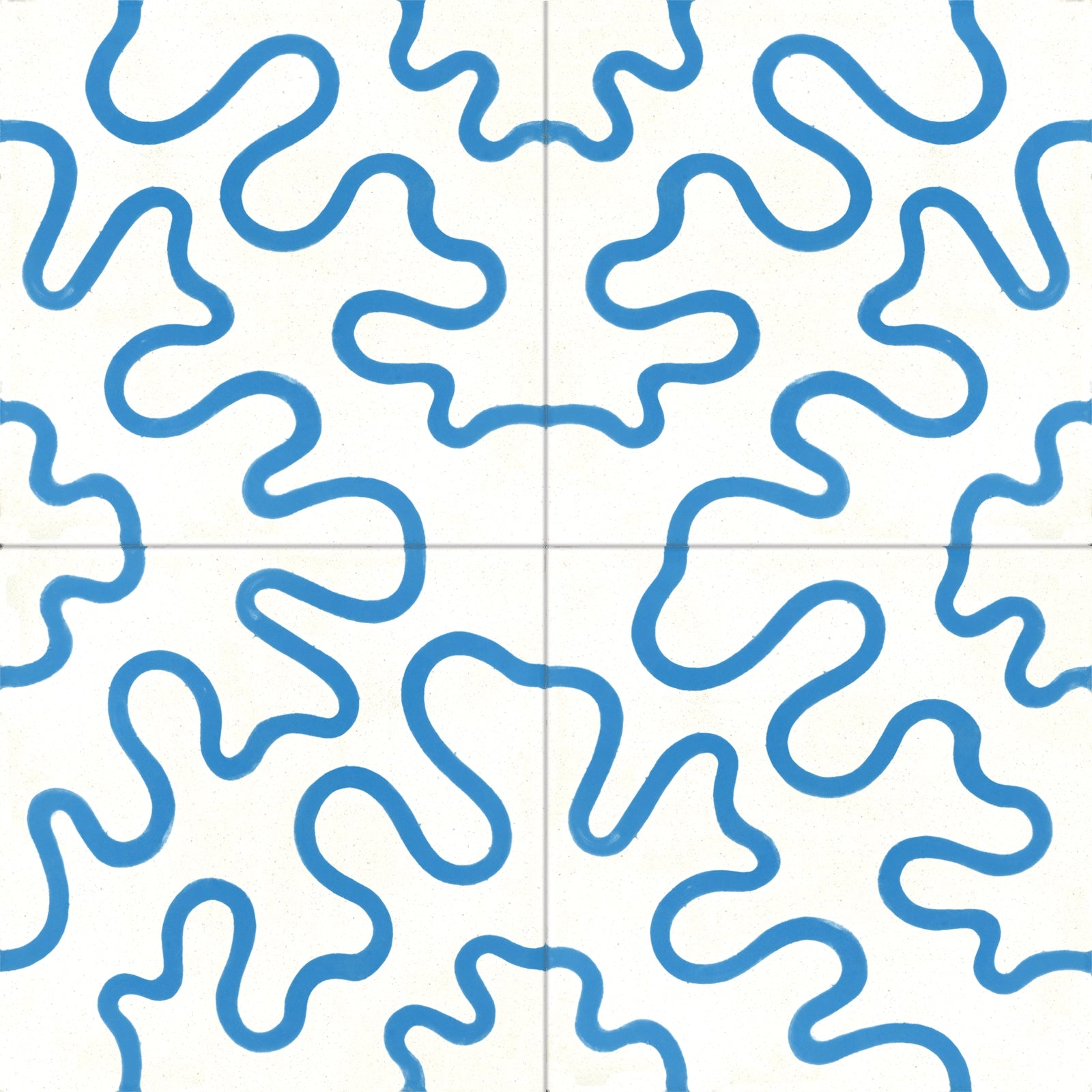 Carreau Tortillons Bleu