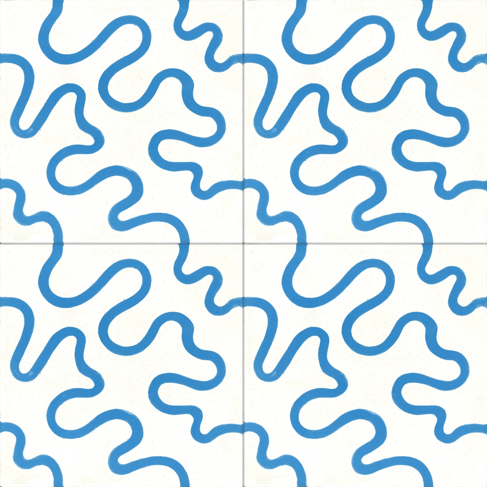 Carreau Tortillons Bleu