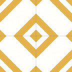 Carreau Zag Jaune & Blanc