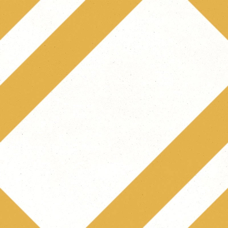 Carreau Zag Jaune & Blanc