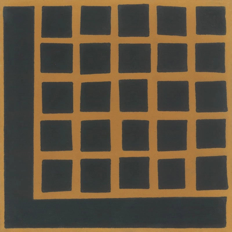 Carreau Bordure 2 Foncé Noisette