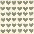 Carreau Petit Coeur Blanc / Argenté
