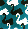 Piastrella a forma di cigno in malachite