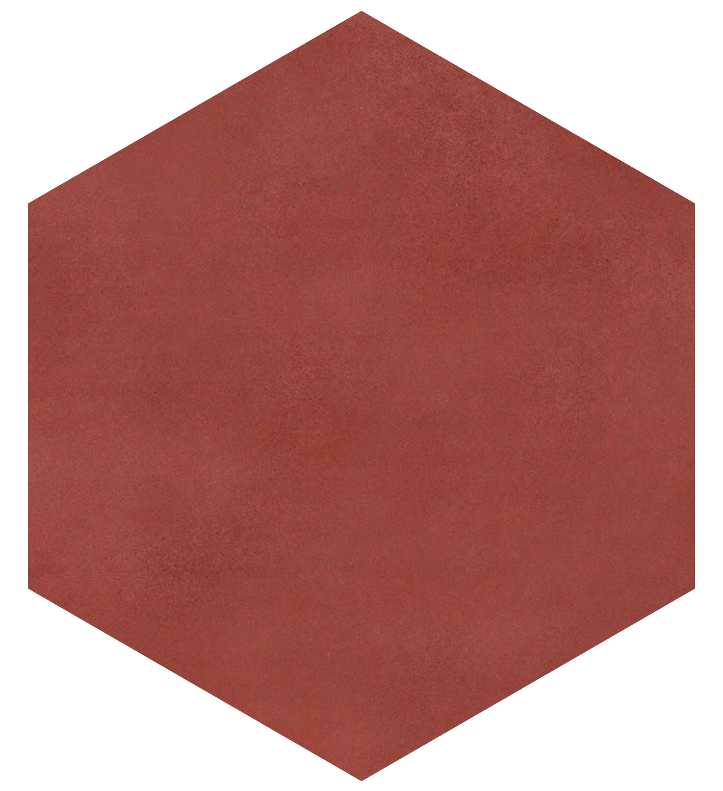 Hexagone M Rouge Oxyde