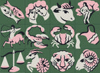 Imagier Zodiac Vert Pin Parasol