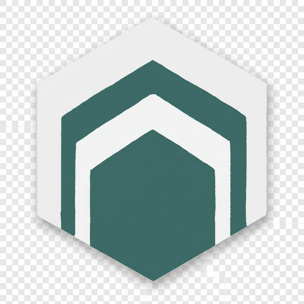 Carreau Hex Abeille Malachite