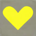 Carreau Coeur Argenté Jaune