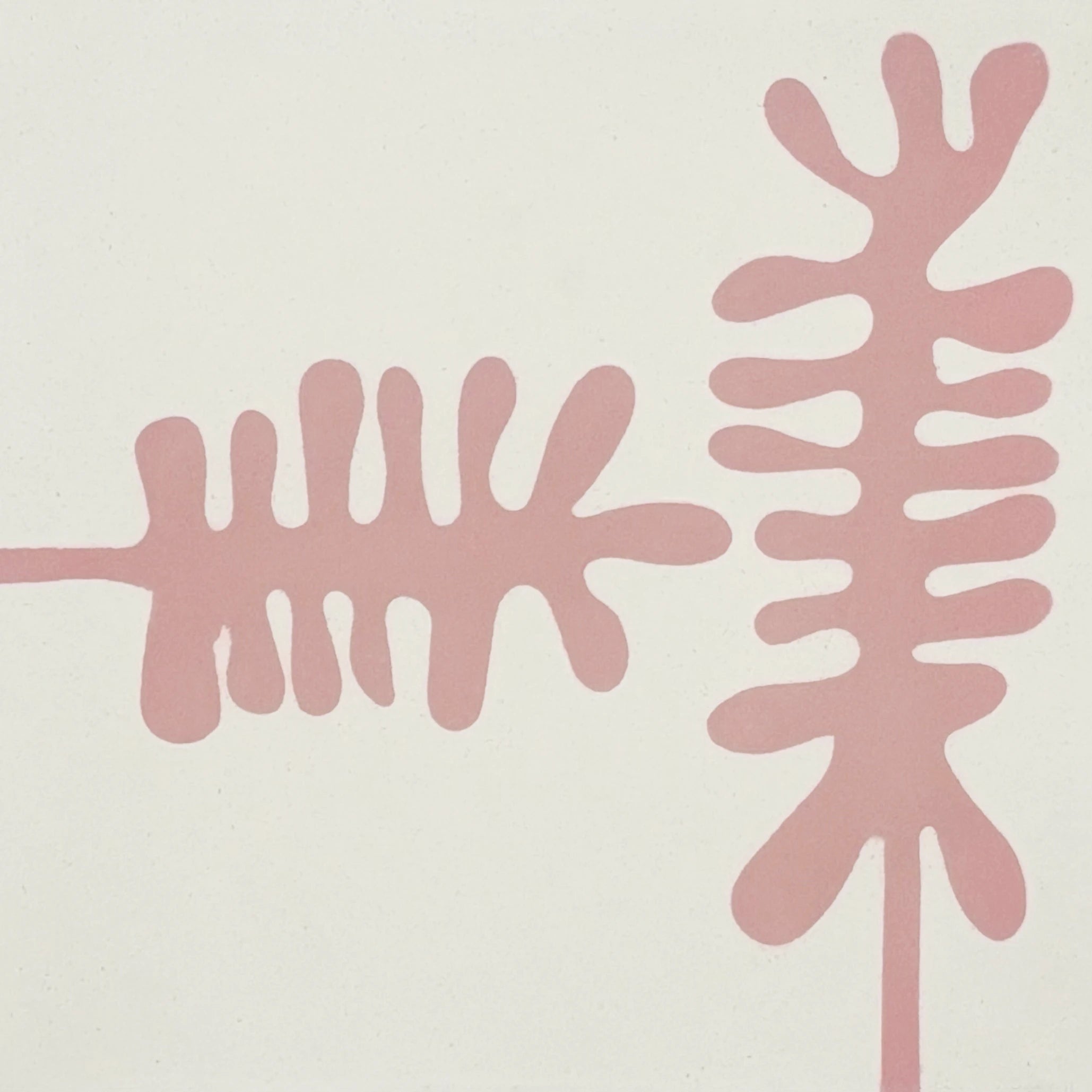 Carreau L'Algue Rose