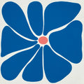 Piastrella fiore blu