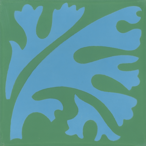 Carreau Algue Bleu & Vert