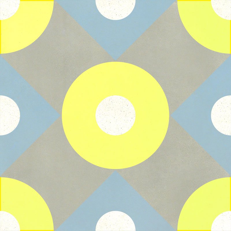 Carreau de Ciment Billy Jaune Néon