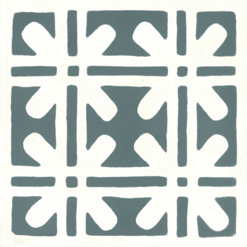 Carreau Cefalu Gris Basalte & Blanc