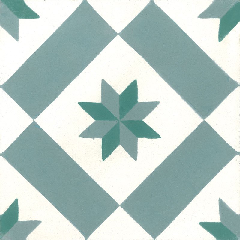 Carreau de Ciment Diagonale Star Eucalyptus - Carocim