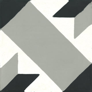 Carreau Diagonale Star Quadra Gris & Noir