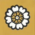 Carreau Glamour Fleur Jaune