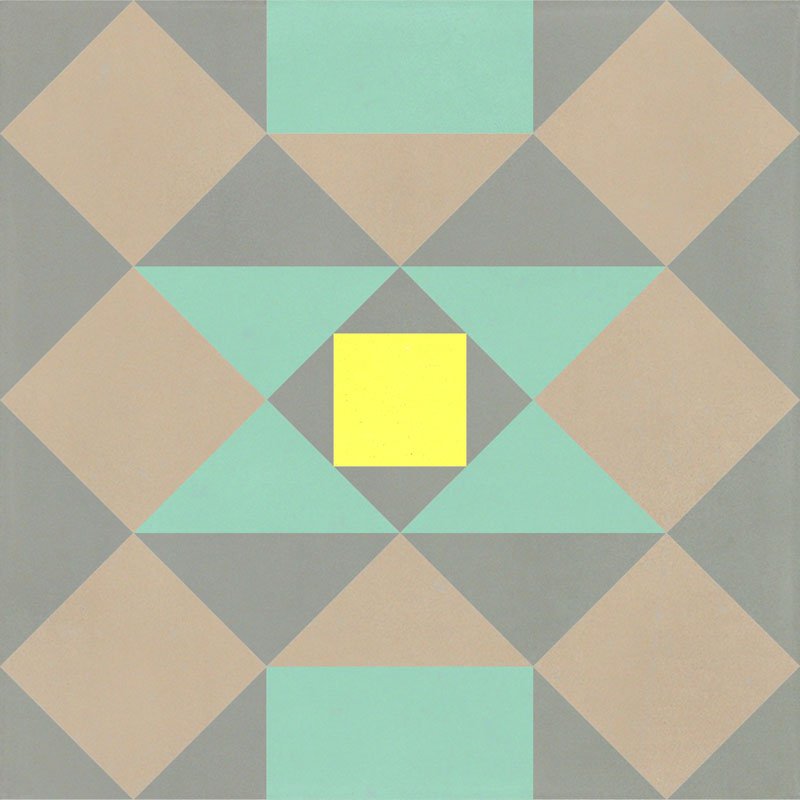 Carreau de Ciment Granit Gris Froid & Rose Poudré