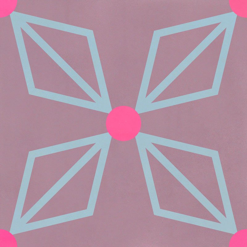 Carreau de Ciment  Hélium Mauve Musquée