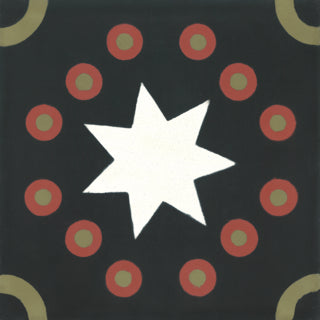 Carreau de Ciment Kermesse Noir - Carocim