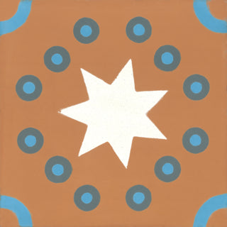 Carreau de Ciment Kermesse Orange - Carocim