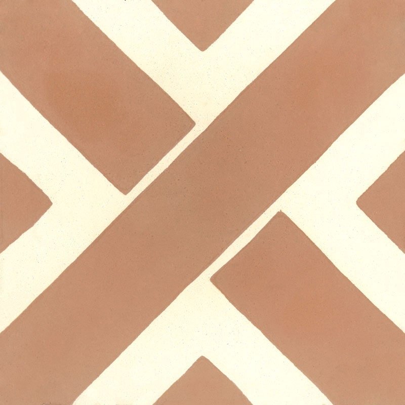 Carreau de Ciment Kros Vanille & Rose Antique - Carocim