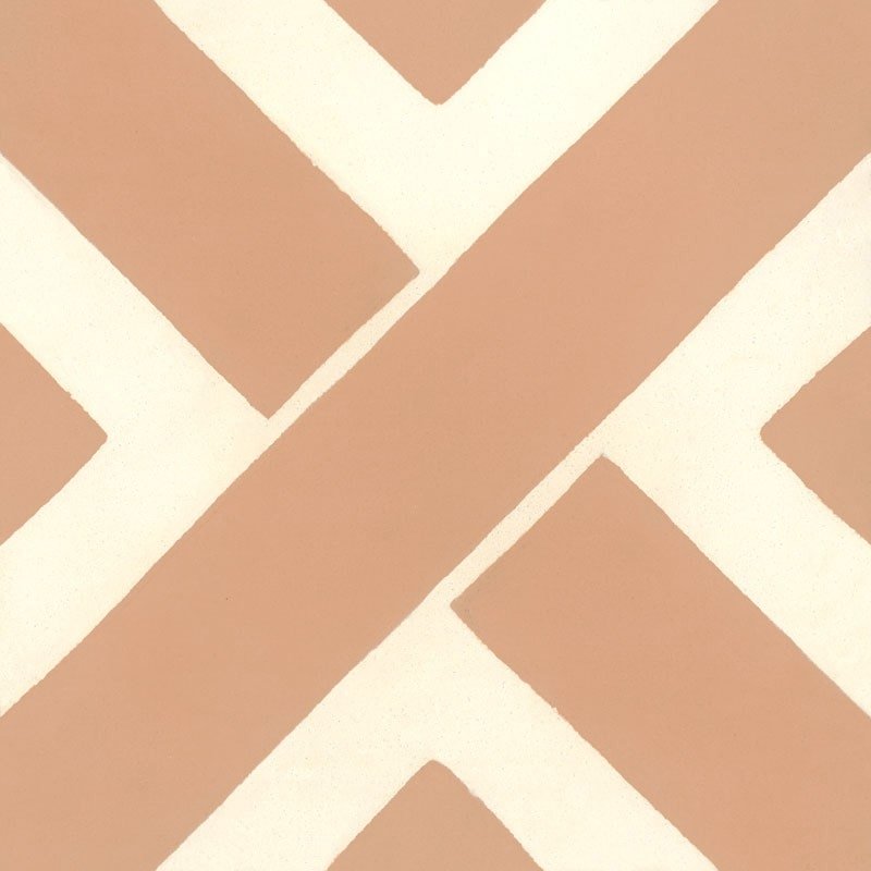 Carreau de Ciment Kros Vanille & Rose Nerium - Carocim