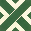 Carreau de Ciment Kros Vanille & Vert Chlorophylle - Carocim