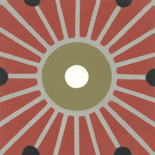 Carreau Météore Rouge