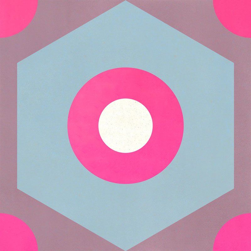 Carreau de Ciment Mikko Mauve Musquée