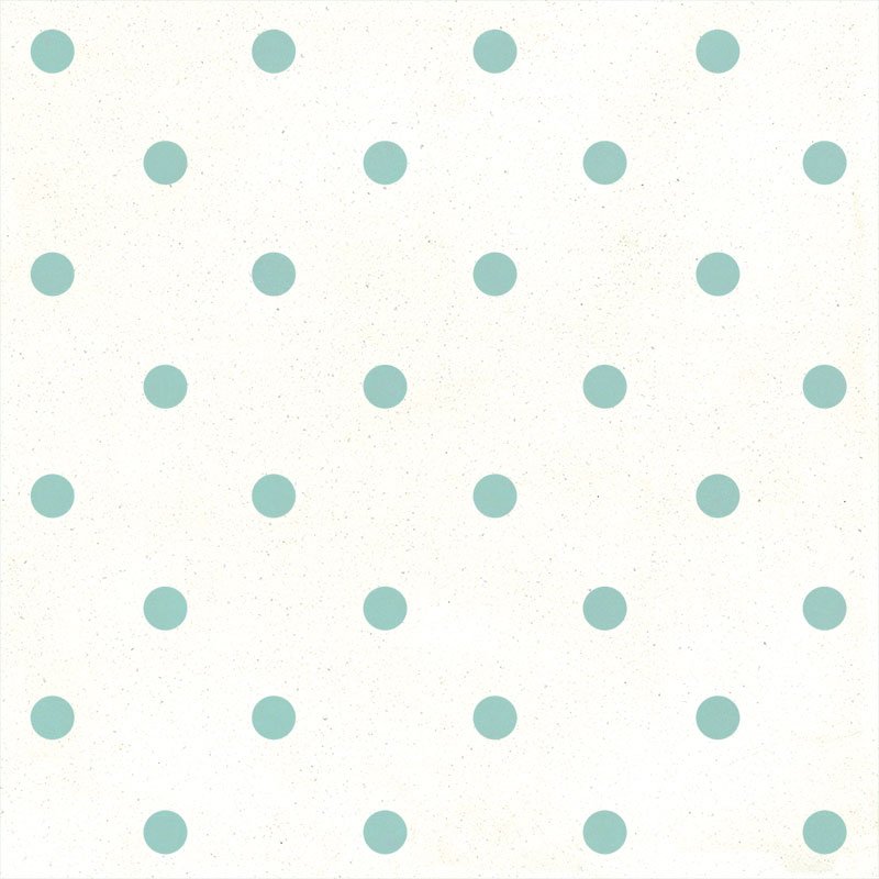 Carreau de Ciment Petit Pois Blanc-Bleu Calanques