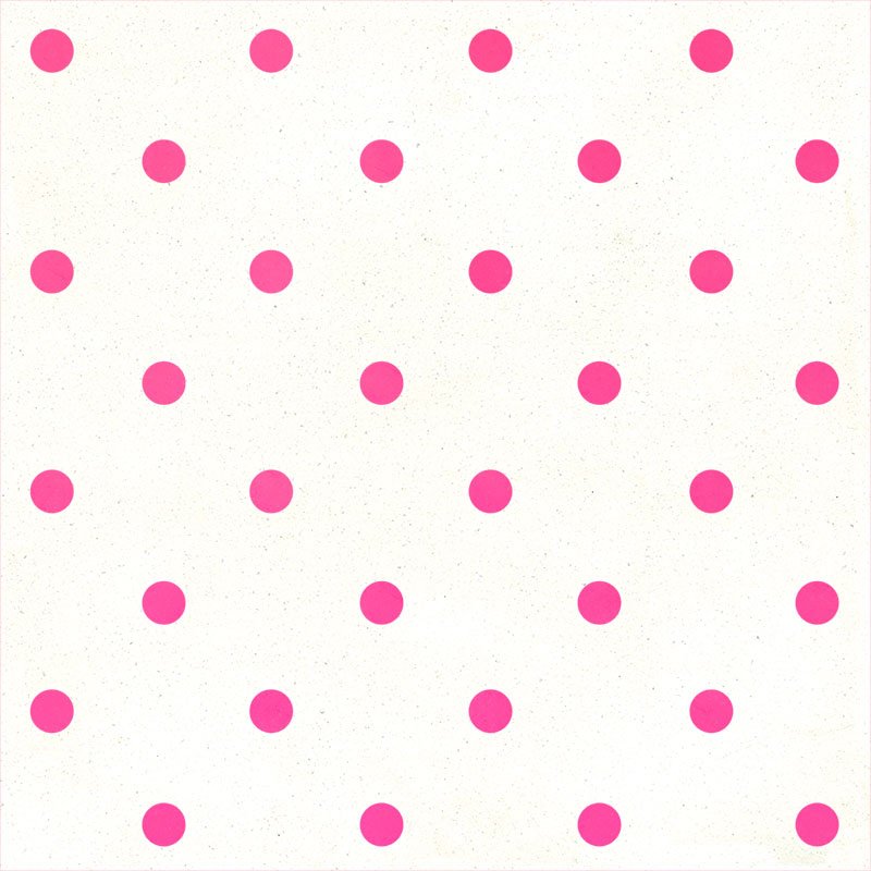 Carreau de Ciment Petit Pois Blanc-Rose Néon