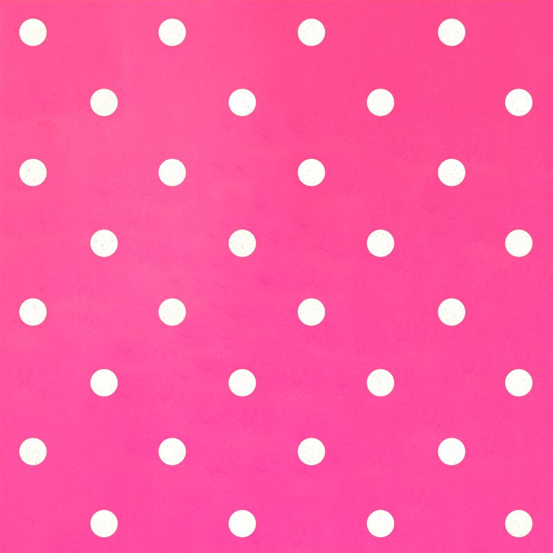 Carreau de Ciment Petit Pois Rose Néon-Blanc