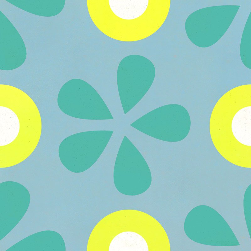 Carreau de Ciment Sioux Bleu Verdon