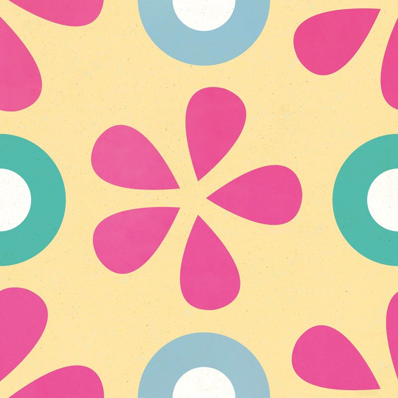 Carreau de Ciment Sioux Jaune Beurre