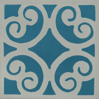 Carreau Siracusa Bleu & Gris