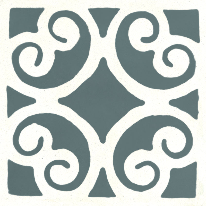 Carreau Siracusa Gris Basalte & Blanc