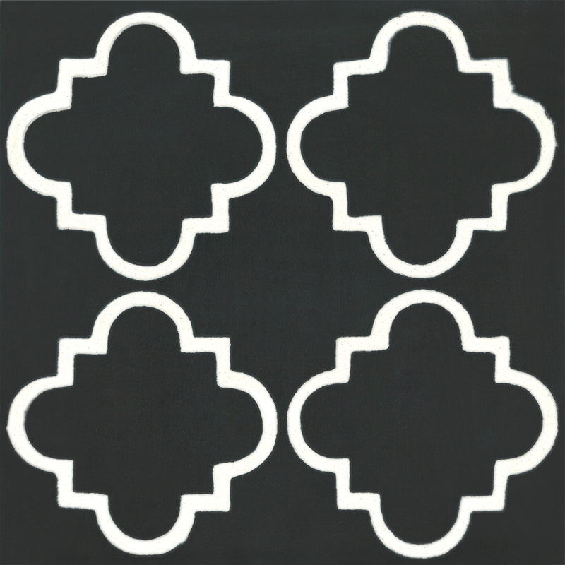 Carreau Taormina Noir & Blanc