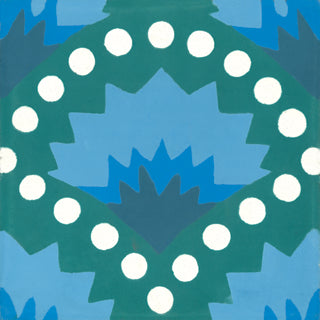 Carreau de Ciment Wasabi Bleu - Carocim