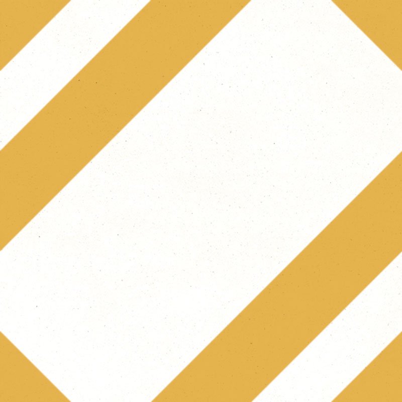 Carreau Zag Jaune & Blanc