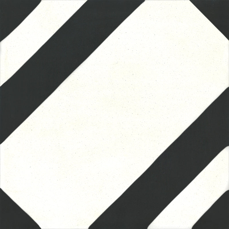 Carreau de Ciment Zag Noir & Blanc - Carocim
