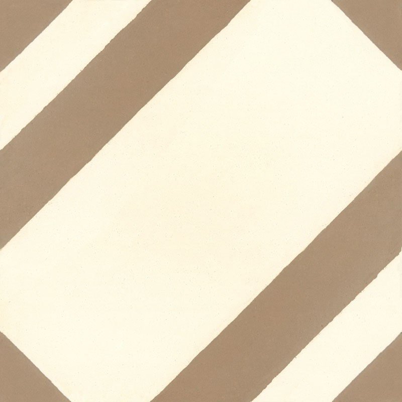 Carreau de Ciment Zag Vanille & Beige Écorce - Carocim