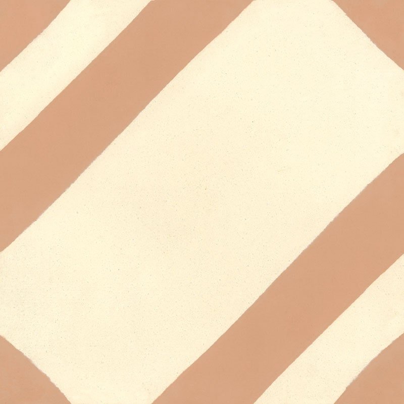 Carreau de Ciment Zag Vanille & Rose Nerium - Carocim