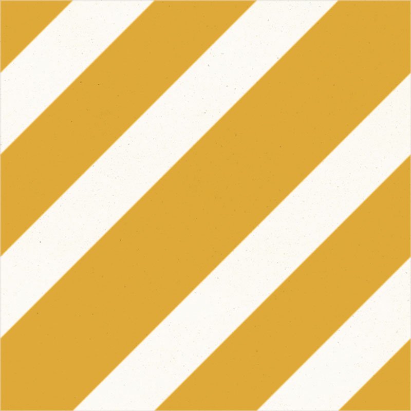 Carreau de Ciment Zig Jaune & Blanc - Carocim