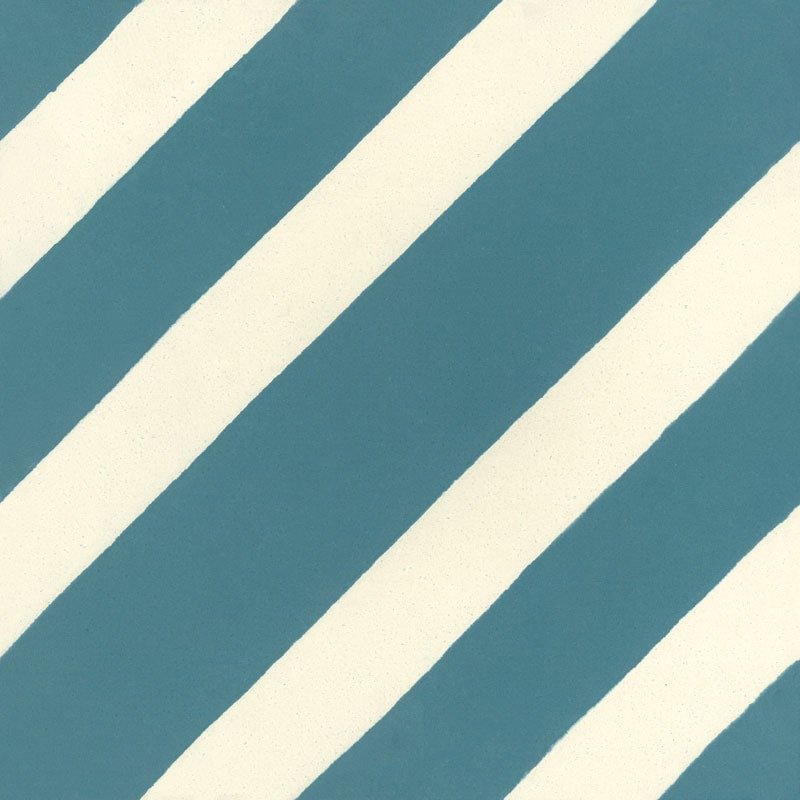 Carreau de Ciment Zig Vanille & Bleu Mistral - Carocim